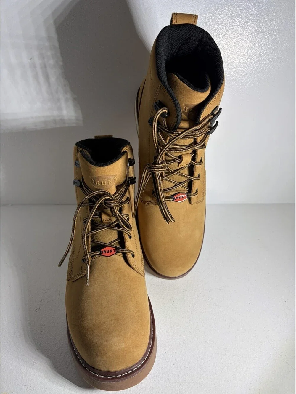 BRUNT SULLIVAN Soft Toe Work Boots - Men’s Size 11.5— Wheat - (NEW IN BOX)